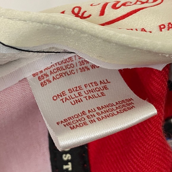 New York Giants Hat Cap Mens Red Blue‎ Sharktooth Snapback NFL Mitchell & Ness - Picture 12 of 12